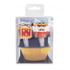 24 Caissettes Cupcakes + 24 Cake Toppers Casse Noisette Scrapcooking -Wilton shop 24 caissettes cupcakes 24 cake toppers casse noisette scrapcooking