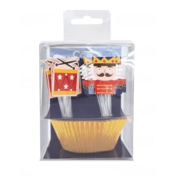 24 Caissettes Cupcakes + 24 Cake Toppers Casse Noisette Scrapcooking
