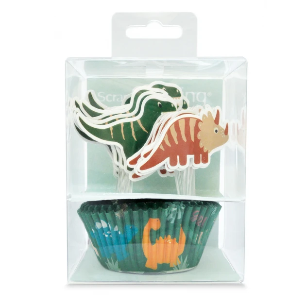 24 Caissettes Cupcakes + 24 Cake Toppers Dinosaure Scrapcooking 3 24 Caissettes Cupcakes + 24 Cake Toppers Dinosaure Scrapcooking