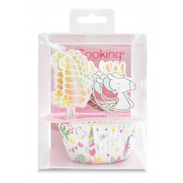 24 Caissettes Cupcakes + 24 Cake Toppers Licorne Scrapcooking 3 24 Caissettes Cupcakes + 24 Cake Toppers Licorne Scrapcooking