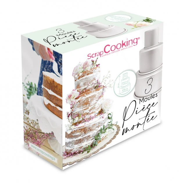 3 Moules Pièce Montée Aluminium Scrapcooking 5 3 Moules Pièce Montée Aluminium Scrapcooking – Image 3