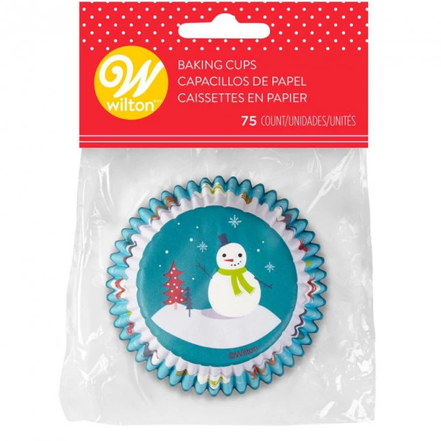 Caissette Cupcake Bonhomme De Neige Et Ses Amis X75 Wilton 4 Caissette Cupcake Bonhomme De Neige Et Ses Amis X75 Wilton – Image 2