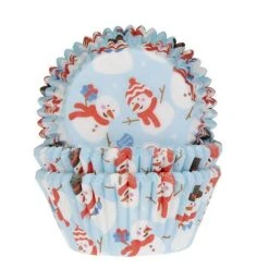 House Of Marie Caissette Cupcake Bonhomme De Neige X50