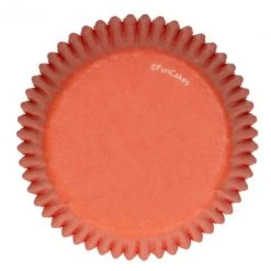 Caissette Cupcake Orange Ø5 Cm X48 Funcakes