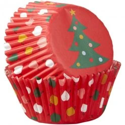 Caissette Cupcake Sapin Et Décorations De Noël X75 Wilton