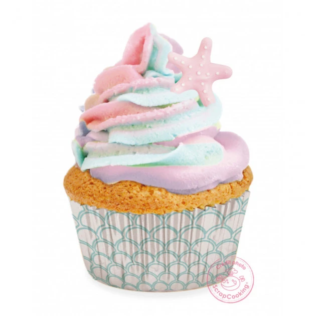 Caissette Cupcake Sirène X36 ⌀ 5 Cm Scrapcooking 4 Caissette Cupcake Sirène X36 ⌀ 5 Cm Scrapcooking – Image 2