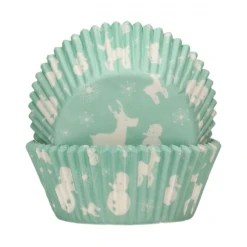 Wilton Caissettes Cupcakes Féérie Hivernale Bleue Et Blanches Funcakes (x48)