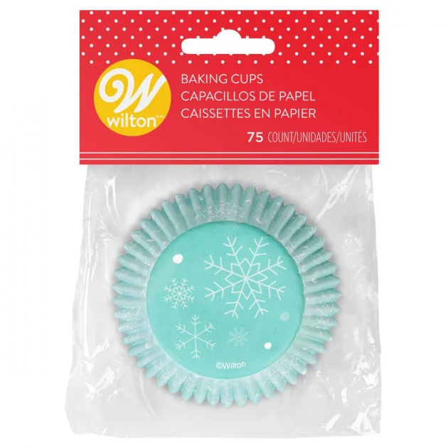 Caissette Cupcake Flocons Neige Wilton (x75) 4 Caissette Cupcake Flocons Neige Wilton (x75) â Image 2