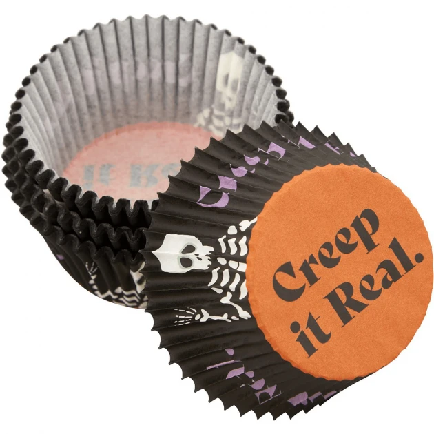 Caissettes Cupcakes Squelette Halloween Wilton (x75) 4 Caissettes Cupcakes Squelette Halloween Wilton (x75) – Image 2