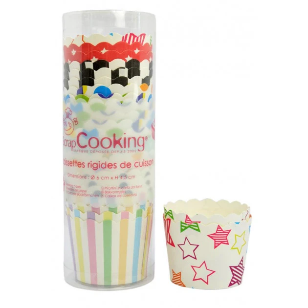 Caissettes Rigides De Cuisson Motifs Assortis (x25) Scrapcooking 3 Caissettes Rigides De Cuisson Motifs Assortis (x25) Scrapcooking