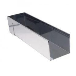 Gouttière à Bûche Rectangulaire Démontable Inox 30.4 X 8.4 X 6.6 Cm De Buyer
