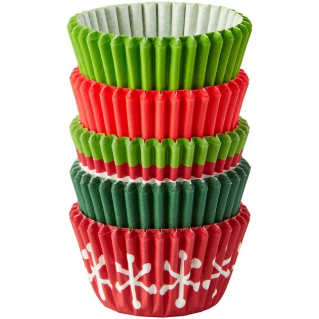 Mini Caissettes En Papier Rouge Et Vert Ø3cm (x150) Wilton 4 Mini Caissettes En Papier Rouge Et Vert Ø3cm (x150) Wilton – Image 2