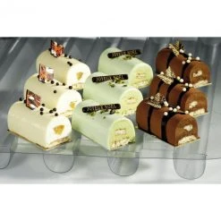 MATFER Moule 2 Inserts Ou Mini Bûches 1/2 Ronde Thermoformé (x10)