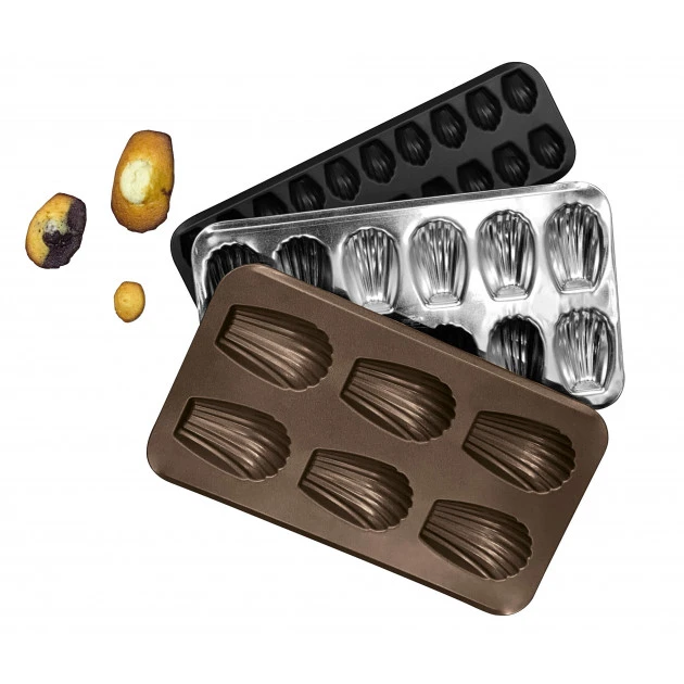 Moule 6 Madeleines XXL Fer Blanc Gobel 4 Moule 6 Madeleines XXL Fer Blanc Gobel – Image 2