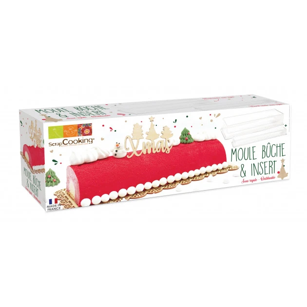Moule à Bûche Avec Insert Plastique - Scrapcooking 3 Moule à Bûche Avec Insert Plastique - Scrapcooking