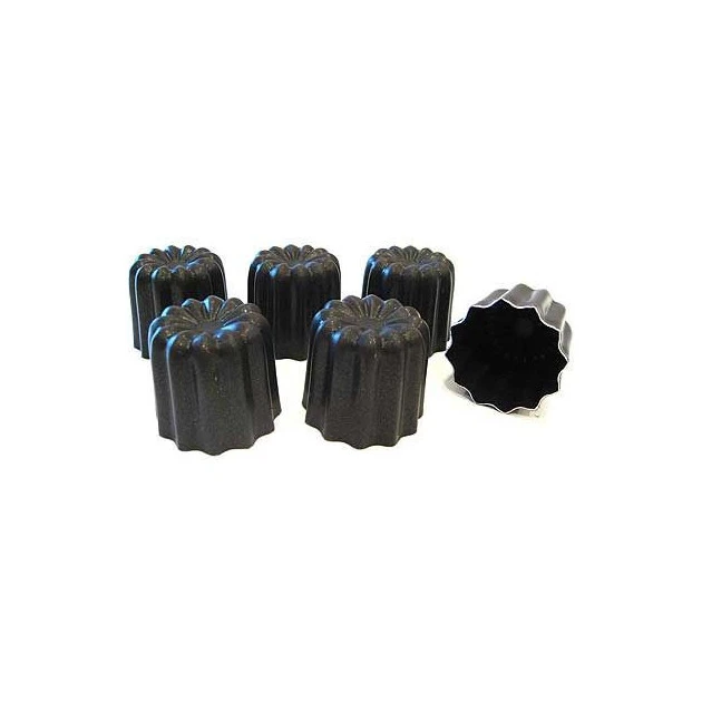 MATFER 6 Moules à Cannelés Bordelais Anti-adhésifs Aluminium 5,5 Mm 3 MATFER 6 Moules à Cannelés Bordelais Anti-adhésifs Aluminium 5,5 Mm