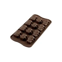 Moule à Chocolat 12 Robots Easy Choc - Silicone Spécial Chocolat