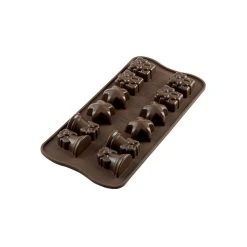 Moule à Chocolat 12 Sujets Noël Easy Choc - Silicone Spécial Chocolat