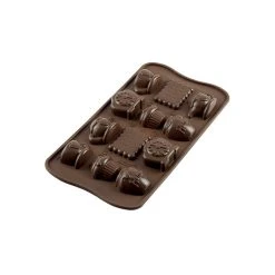 Moule à Chocolat 12 Sujets Tea Time Easy Choc - Silicone Spécial Chocolat
