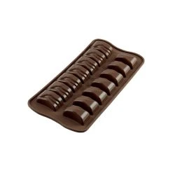 Moule à Chocolat 14 Rectangles Ondulés Easy Choc - Silicone Spécial Chocolat
