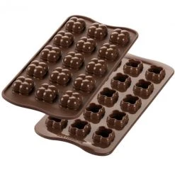 Moule à Chocolat 15 Choco Game Easy Choc - Silicone Spécial Chocolat