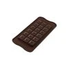 Moule à Chocolat Tablette Carrés Creux Easy Choc - Silicone Spécial Chocolat -Wilton shop moule a chocolat tablette carres creux easy choc silicone special chocolat