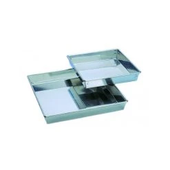 MALLARD FERRIERE Moule à Manqué Carré 20 X 20 Cm Fer Blanc