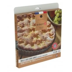 Moule à Tarte Cannelée Inox Perforé Amovible Ø 28 Cm X H 2,5 Cm De Buyer -Wilton shop moule a tarte cannelee inox perfore amovible o 28 cm x h 25 cm de buyer 3