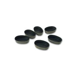 MATFER Moule Ovale Royal (Baba) 8 X 4,5 Cm Anti-adhésif (x25)