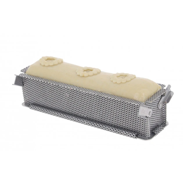Moule Pâté En Croûte Inox Perforé Pliable 24 X 5 Cm X H 6 Cm De Buyer 4 Moule Pâté En Croûte Inox Perforé Pliable 24 X 5 Cm X H 6 Cm De Buyer – Image 3