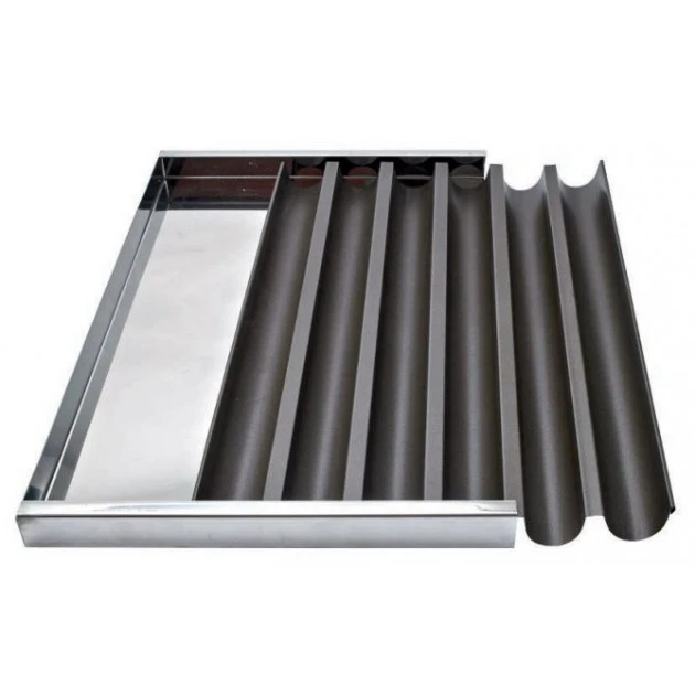 MALLARD FERRIERE Plaque à Bûchettes 6 Gouttières Anti-adhésives 60x40 Cm 3 MALLARD FERRIERE Plaque à Bûchettes 6 Gouttières Anti-adhésives 60x40 Cm