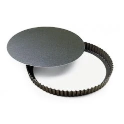 Tourtière Cannelée Fond Mobile 24 Cm Gobel